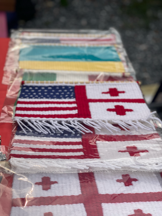 Handmade flags of world